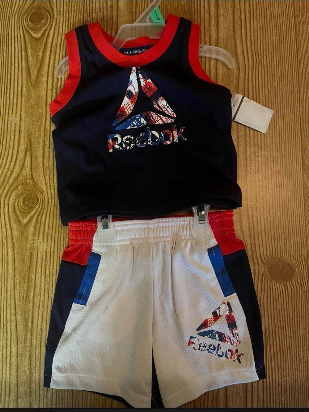 Reebok Kids Tank & Shorts Set - Navy, White & Red NWT 6-9 months